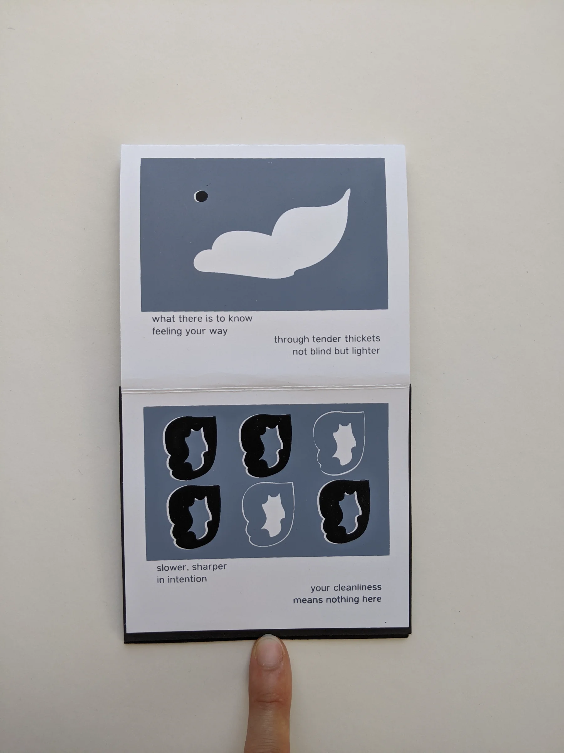Newsfeed silkscreened poetry artist book
