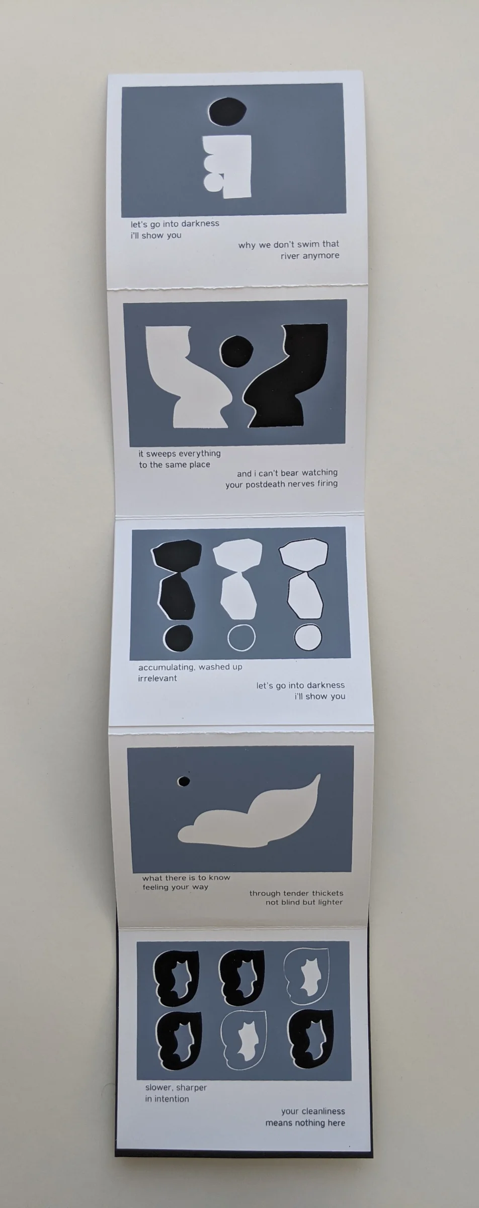 Newsfeed silkscreened poetry artist book