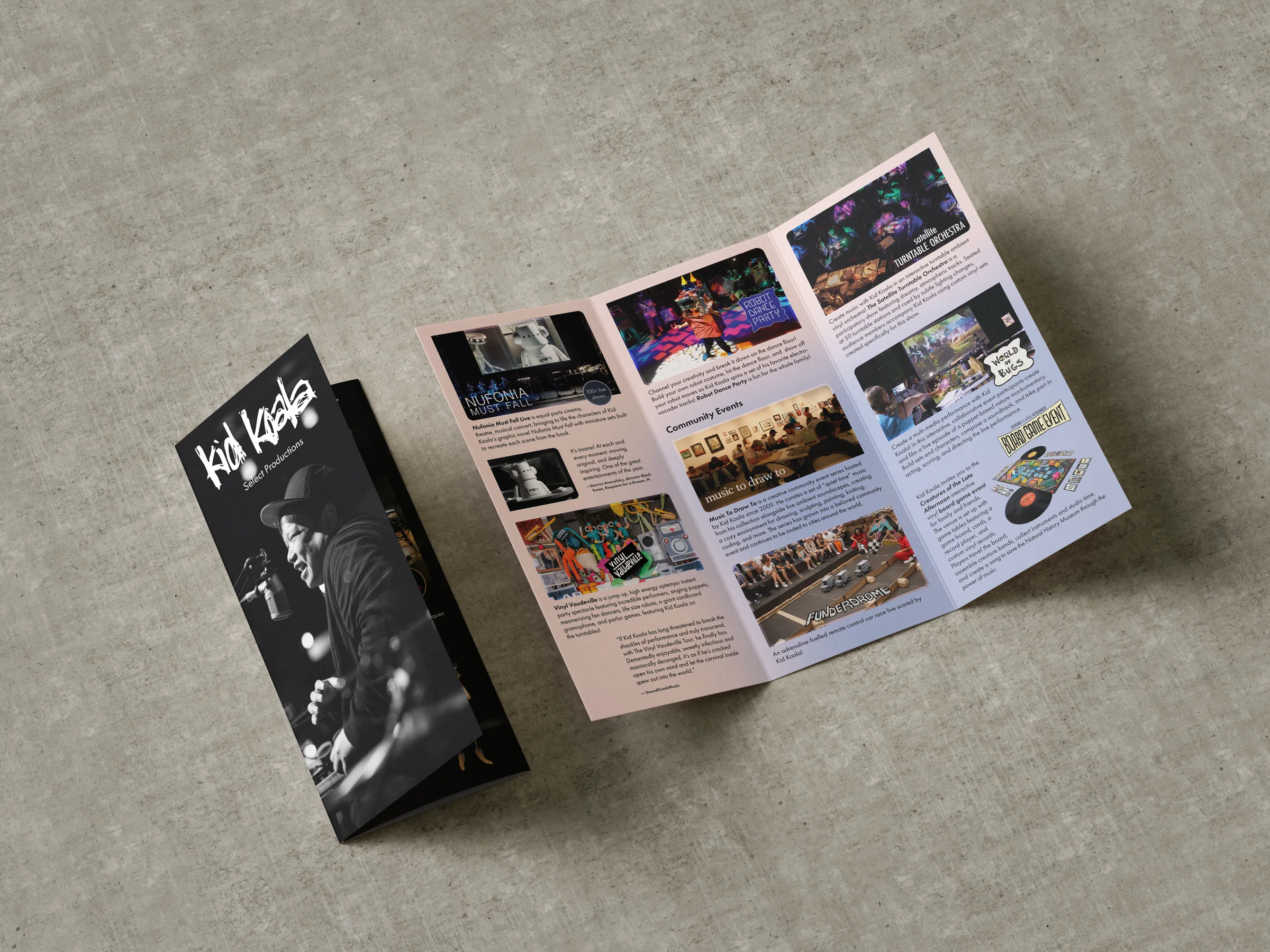 Kid Koala productions brochure